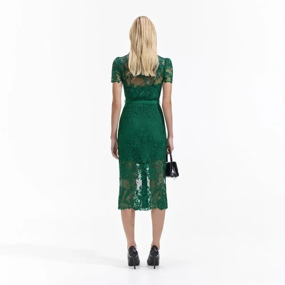 Self-portrait green lace button front midi dress NWOT is available for  purchase on au PAY Market - Imported Goods Online Store Co.Ltd. | au PAY  Market - Online Shopping Site